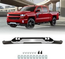 Fit For 2016-2019 Silverado 1500 Front Lower Bumper Valance & Chrome Skid Plate picture