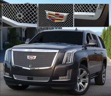 2015-2020 Cadillac Escalade Grille Set Chrome FINE Mesh By E&G Classics 3 piece picture