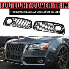 Fit For 2008-2012 Audi A5 S-Line S5 B8 Front Fog Light Cover Bezel Honeycomb picture