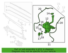 OEM⭐ Washer Windshield Reservoir + MOTOR + SENSOR ⭐ 24-25 Kia Sorento 98610P2800 picture