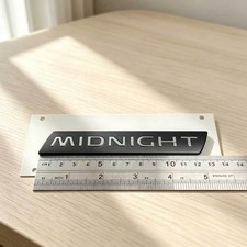 OEM FOR NISSAN MIDNIGHT EDITION REAR TRUNK FENDER EMBLEM  picture