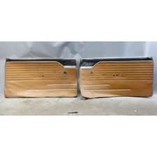 Damaged 67-76 BMW 114 1602 2002 Coupe Front Interior Door Panels Black Brown OEM picture