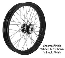 New 23x3 Chrome 40 Spoke Front Wheel for 2000/2007 Harley Davidson FL picture