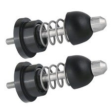 2 Pcs Hood Pin Assembly Poly | Compatible with Peterbilt 387 2 Pcs, Black  picture