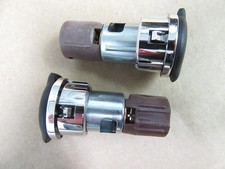 2 Two OEM GM Auxillary Accessory Power Outlet Cigarette Lighter w/ Caps 25774623 picture