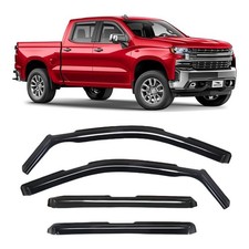 For Chevrolet Silverado Crew Cab 2019-2024 In-Channel Window Visors Rain Guards picture