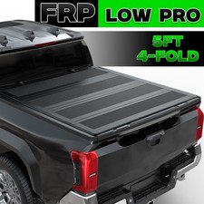 5FT 4-Fold FRP Low Profile Hard Bed Tonneau Cover For 2016-2023 Toyota Tacoma picture