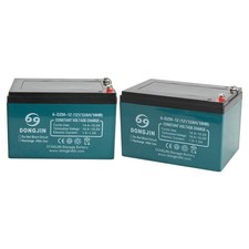 2Pcs 12V 6-DZM-12 12Ah Battery for Go Kart E-bike ATV Quad Wheelchair Scooter picture
