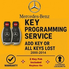 Mercedes-Benz Keyless Go Two Keys Programming Service 2x Key Fob Included picture