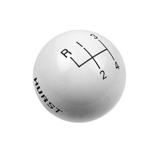 Hurst 1637626 Shift Knob - White 4 Speed 3/8-16 Threads picture