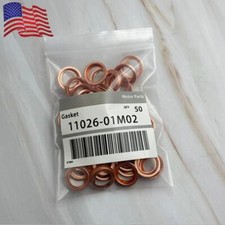 50pcs M12 Crush Washer Oil Drain Plug Gasket Set For 097-134 Nissan 11026-01M02 picture