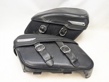 1998-2013 Harley-Davidson Road King Classic Leather Hard Saddlebags OEM 91138-98 picture