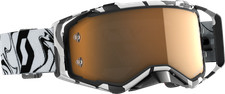 Scott USA Prospect Amplifier Goggle Black/White Gold Chrome Works Lens picture