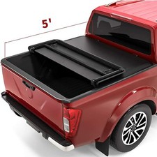 OEDRO 5ft Tri-Fold Tonneau Cover For 2005-2026 Nissan Frontier Truck Bed Cover picture