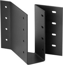 2 Pack 2 x 6 Black Joist Hanger Skewed Right 45 Degree, Face Mount  picture