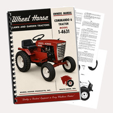 Wheel Horse Commando 6 Model 1-4631 Lawn Garden Tractor Owners Manual 12 Pages picture