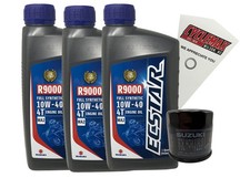 OEM 2001-2021 Suzuki GSX-R600 10w-40 Full Synthetic Oil Change Kit picture