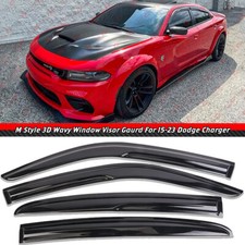 For 2011-2023 Dodge Charger JDM Mugen Style Window Visor Vent Shade Rain Guards picture