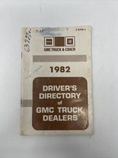 Driver's Directory of 1982 GMC Truck Dealers Book United States & Canada Guide picture