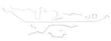 Full Car Brake Line Kit Fits 97-01 Cherokee Non ABS w/ Chrysler Rear - Stainless picture