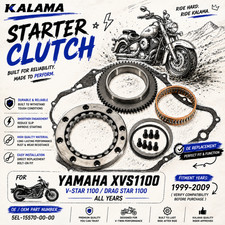 Big Roller Reinforced Type VStar V Star XVS 1100 XVS1100 Starter Clutch 1999~09 picture