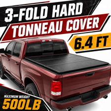 6.4FT Hard Tri-Fold Truck Bed Tonneau Cover For 03-26 Dodge Ram 1500 2500 3500 picture