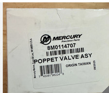 Mercury Marine Poppet Valve Assembly 8M0114707 New In The Box picture