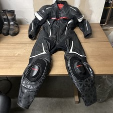 Large Sedici Chicane One-piece Leather Motercycle Racing Suit Men's 52 picture