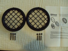 Like new set of Jeep Wrangler TJ or LJ, OBEN  mesh Fog Light covers 1997-2004 picture