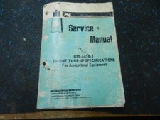 ORIGINAL INTERNATIONAL HARVESTER ENGINE TUNE UP SPECIFICATIONS MANUAL picture
