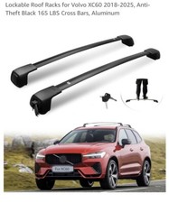 Titopena Roof Rack Cross Bar Fits Volvo XC60 2018-2025 Fits Flush Rails Black picture