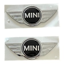 2007-2013 Mini Cooper S Front and Rear Emblem Set 5114754973 R56 R57 Genuine OEM picture