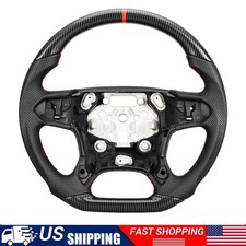 Hydro Dip Carbon Fiber Steering Wheel For Chevrolet Tahoe Silverado 1500 2014-18 picture
