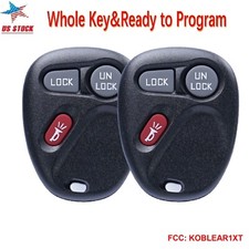 2 For 2001 2002 Chevy Suburban Silverado Tahoe 1500 2500 3500 Remote Car Key Fob picture