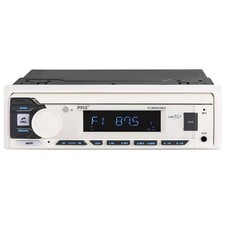 Pyle PLMRB29W2 Single DIN Marine Bluetooth USB/AUX MP3 Player AM/FM Receiver picture