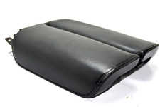 🚚 *BROKEN LATCH* 2009-2016 Lincoln MKS Black Leather Sliding Armrest Lid OEM picture