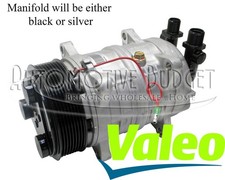 A/C Compressor w/Clutch for Heavy Duty Valeo TM-16, 12v, 8 Grooves - NEW OEM picture