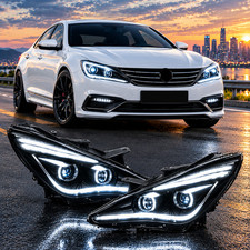 Headlights Assembly For 2011-14 Hyundai Sonata Full LED Projector Sequential picture