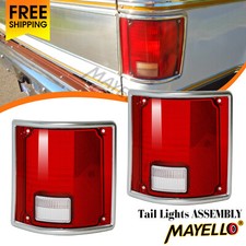 Pair Tail Light Lamp Lens Tail lights For 1973-1991 Chevy C10 C20 C30 K10 Blazer picture