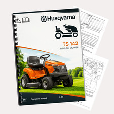Husqvarna TS 142 Lawn Tractor Operator Owner Manual 40 Pages Printed  picture