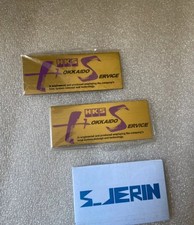 HKS Hokkaido Gold Metal emblem Badge Rare Tokyo For Nismo Greddy ARC GTR Supra picture