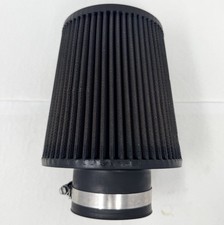 K&N RE-0930 Universal Cone Air Filter 3” Inlet 6”Base Washable RE0930 READ DESC picture