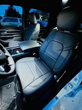 Clazzio Leather Black Custom Seat Covers for 2019-2026 Ram 2500 3500 Crew Cab picture