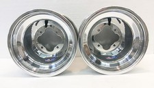 DWT Polished A5 Rolled Lip ATV Rear Wheel PAIR 10