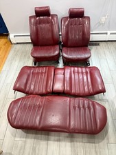 1985 BMW E28 Red Manual Seats, Door Panels and Door Handels picture