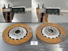 21-26 BMW G87 G80 G82 M2 M3 M4 Rear Brake Disc Rotors Perforated SET 10k OEM picture