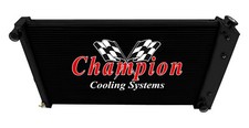DR Champion 3 Row Black Finish Radiator 17