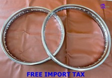 Fit Suzuki GT380  Front & Rear Steel  Wheel Rim Set **bi4688** picture
