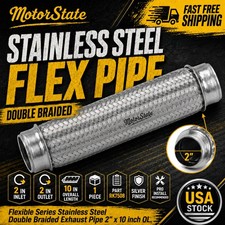 Flexible Series Stainless Steel Double Braided Exhaust Pipe 2