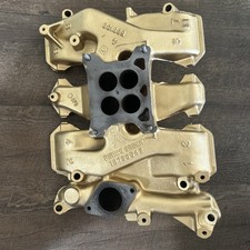 Vintage OEM Used 1957-58 Oldsmobile 371 4-Barrel Intake Manifold 569138 Rocket picture